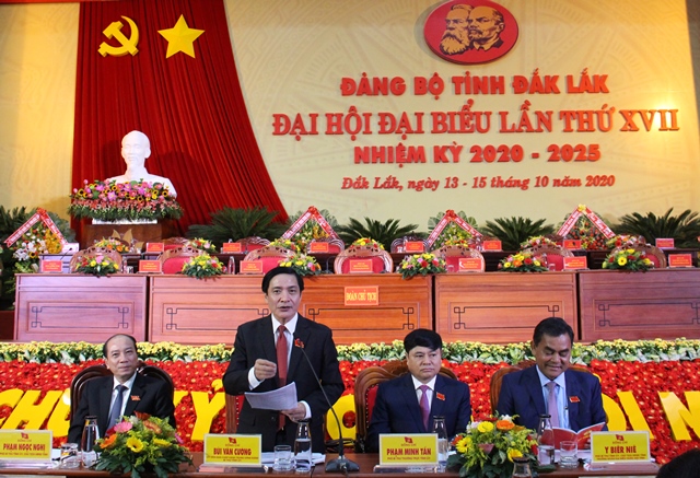 Phiên trù bị Đại hội đại biểu Đảng bộ tỉnh Đắk Lắk lần thứ XVII, nhiệm kỳ 2020 - 2025